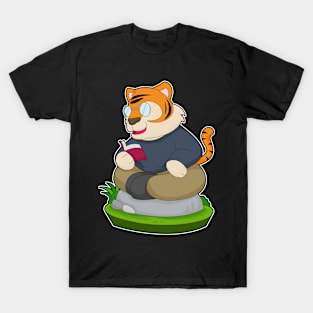 Tiger Reading Book T-Shirt